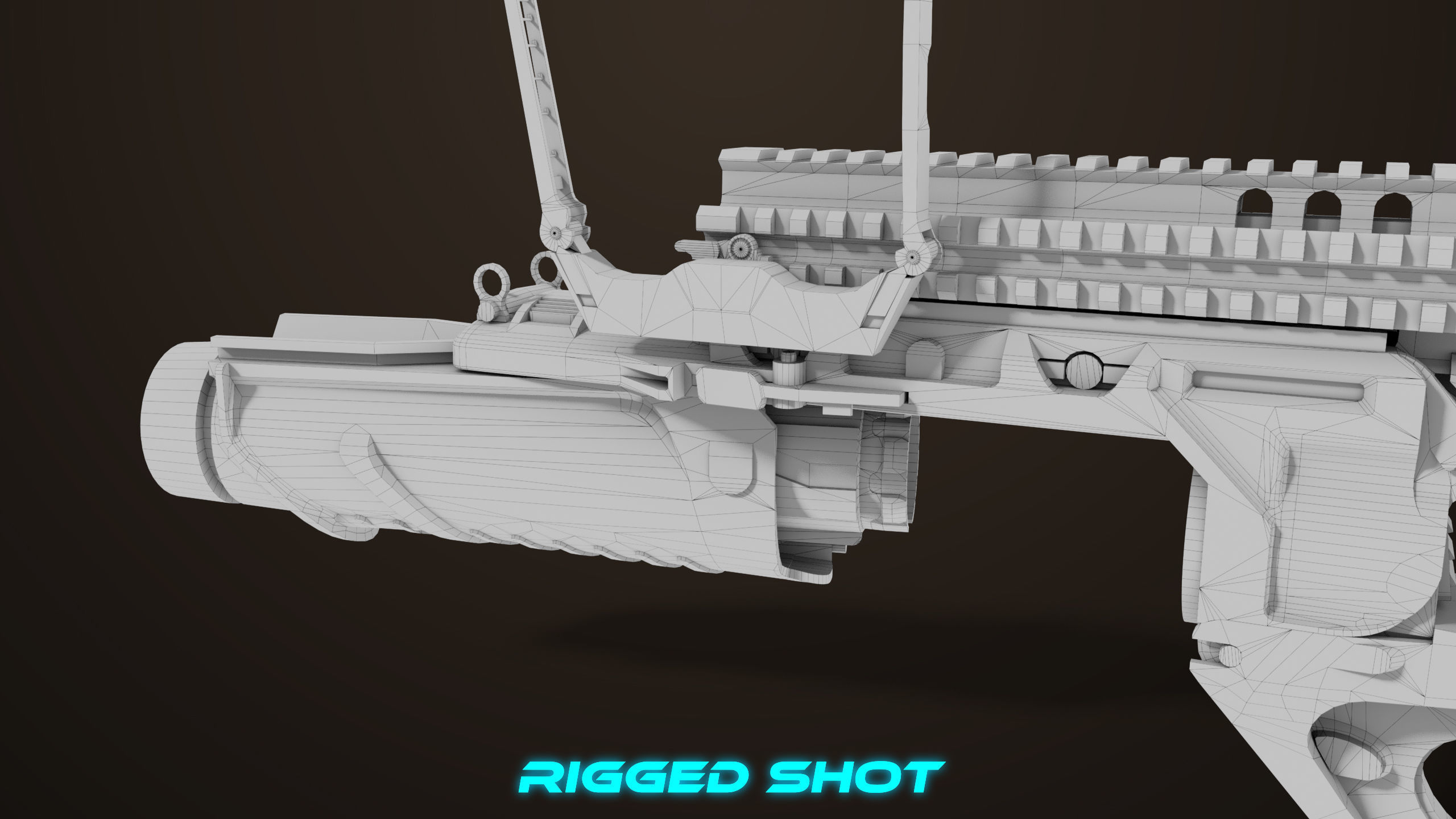 Grenade Launcher 05 Black All PBR Unity UE Textures Low-poly 3D model_54