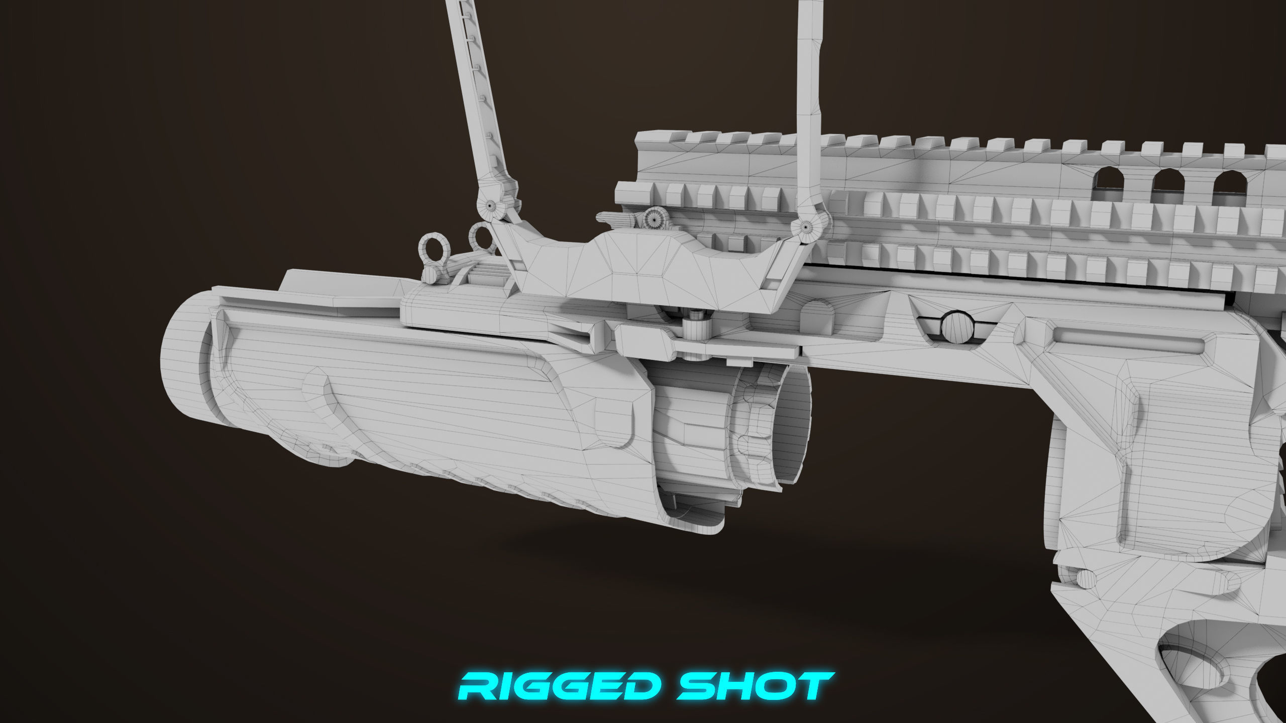 Grenade Launcher 05 Black All PBR Unity UE Textures Low-poly 3D model_52