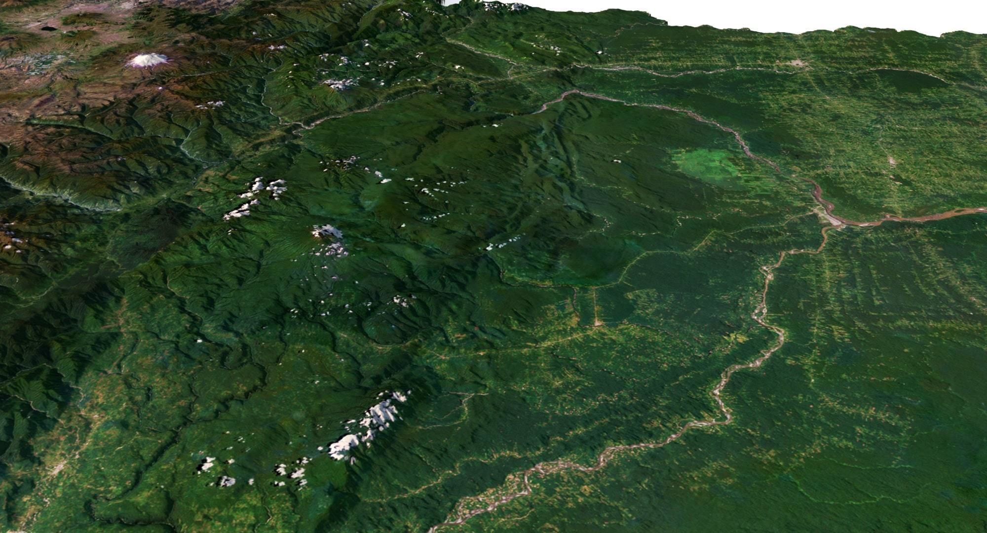 Ecuador Terrain 3D Map 3D model_11
