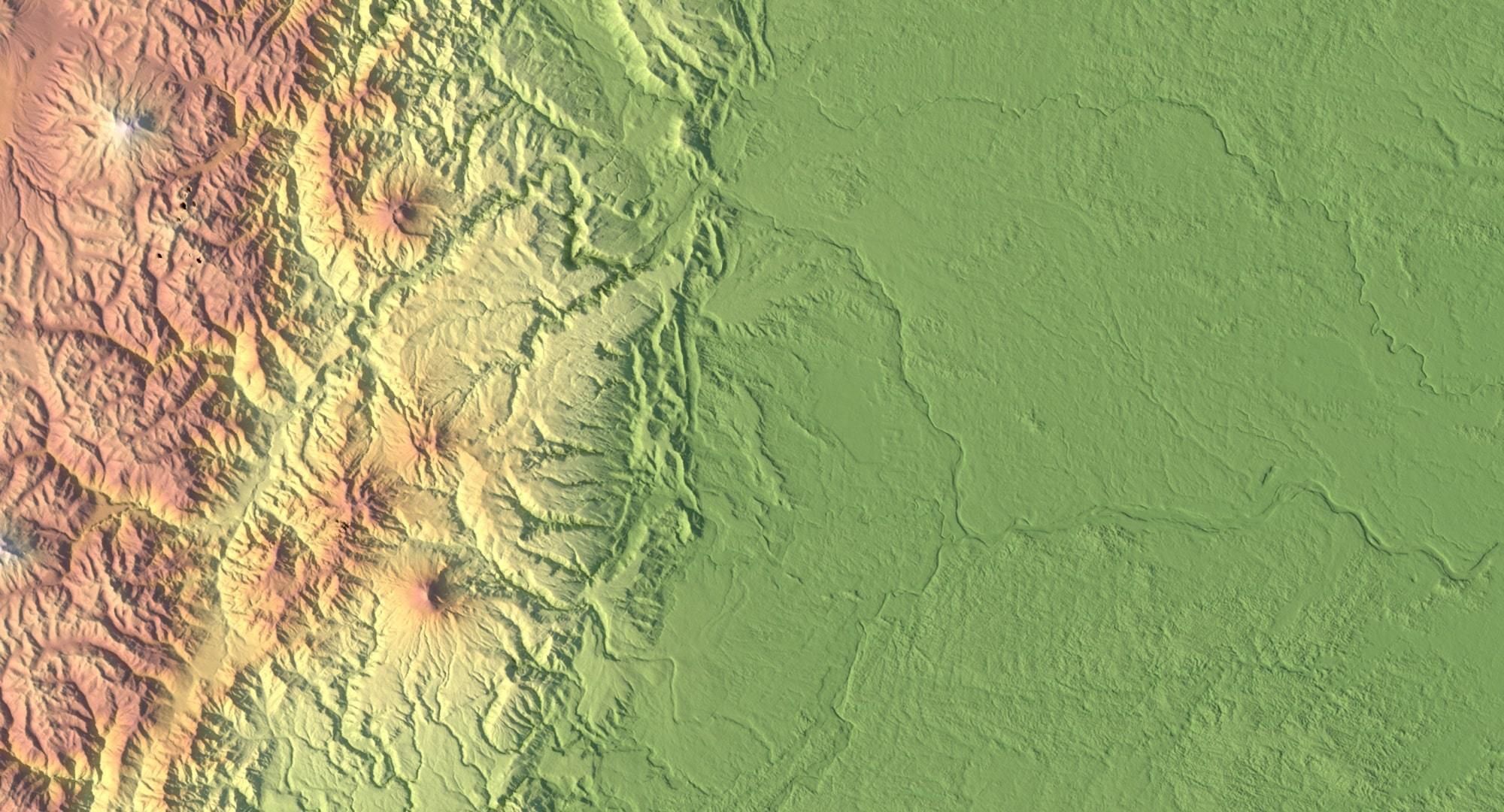 Ecuador Terrain 3D Map 3D model_5