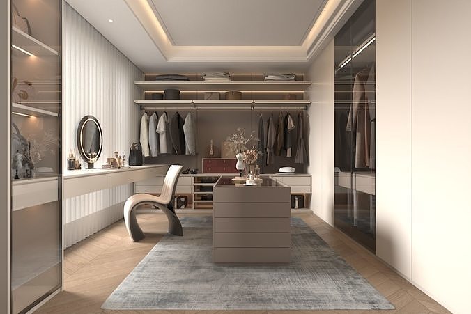 Cloakroom-1 3D model