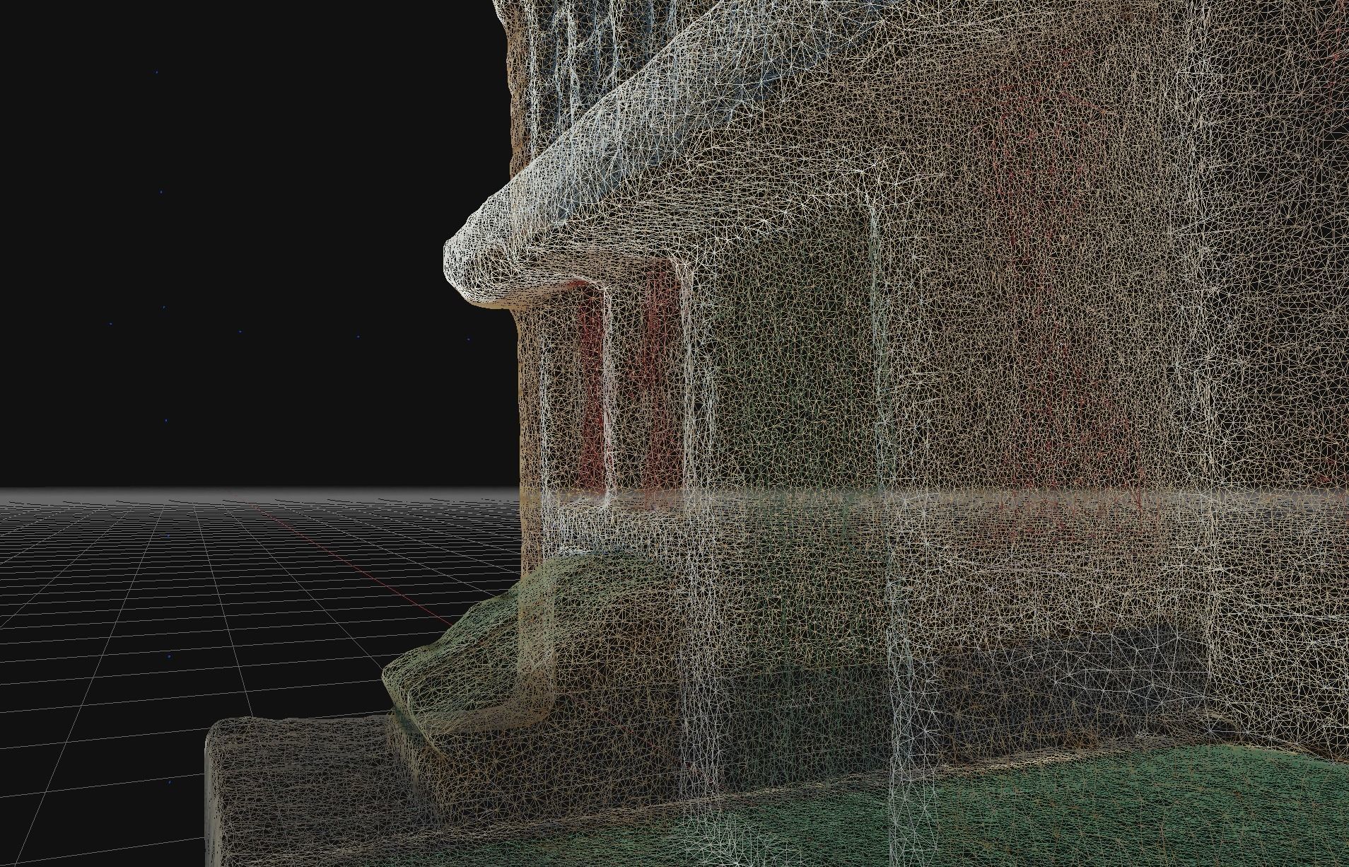 House 3 old hand made stone house based of off Amsterdam 3D model_6