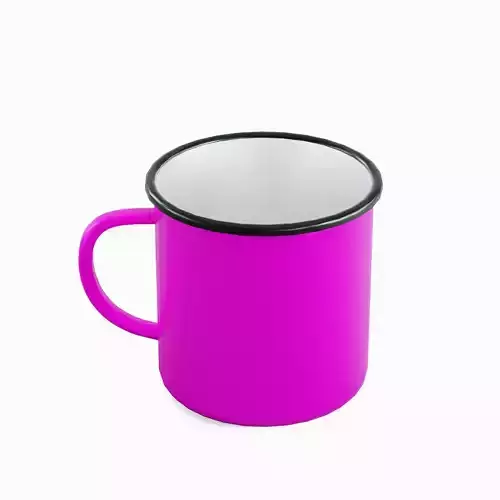 Iron Mug 05 Low-poly 3D model