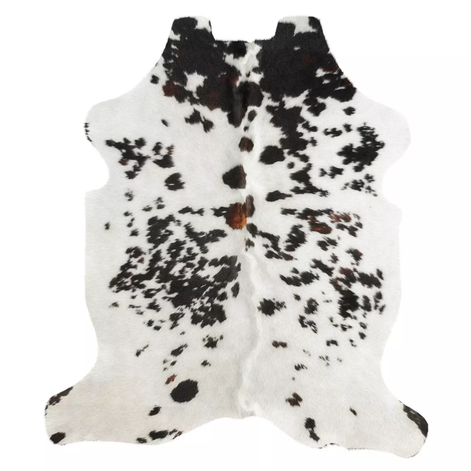 Black and White Cowhide Rug B6159 3D model_0