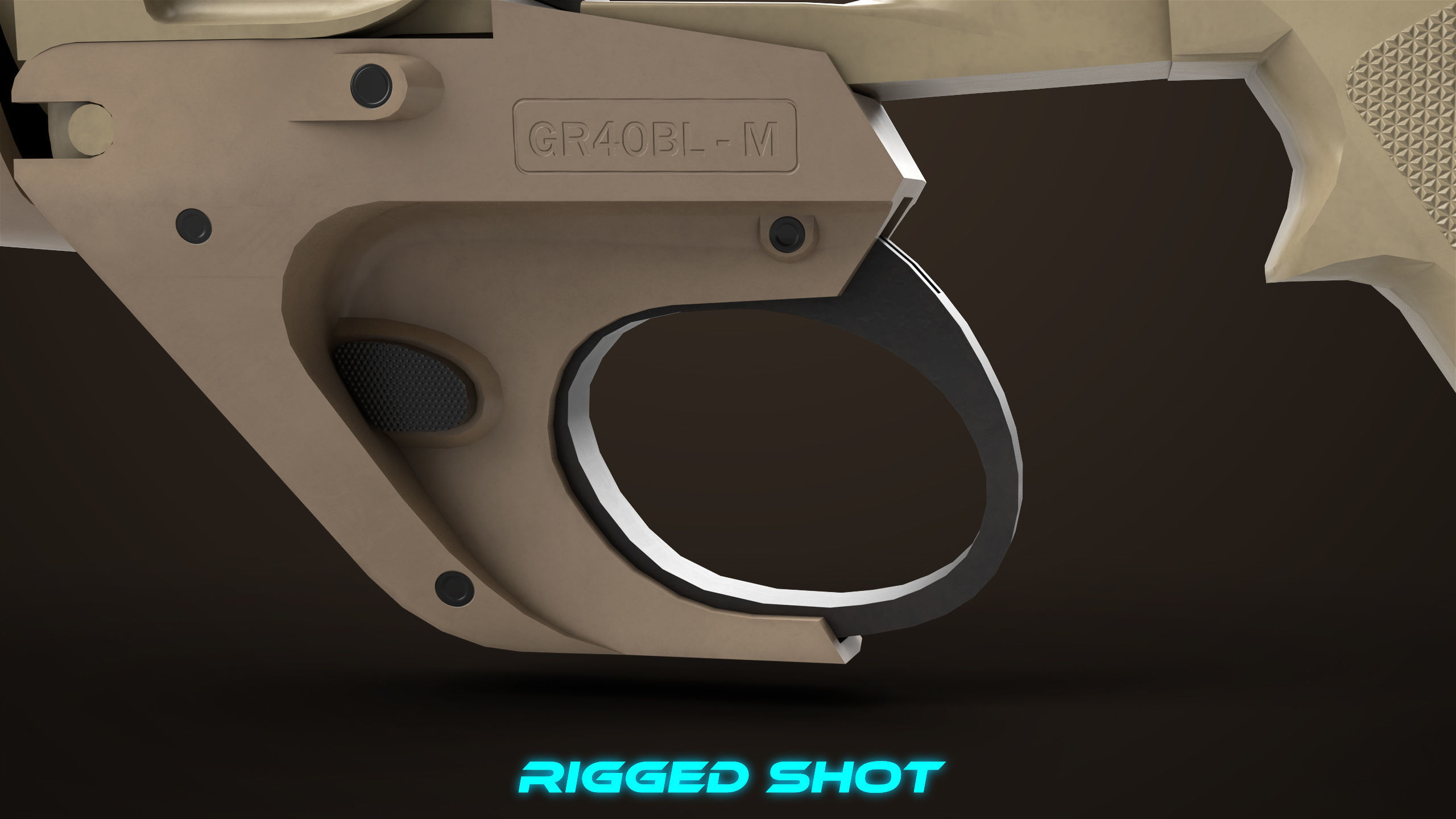 Grenade Launcher 05 Brown All PBR Unity UE Textures Low-poly 3D model_23