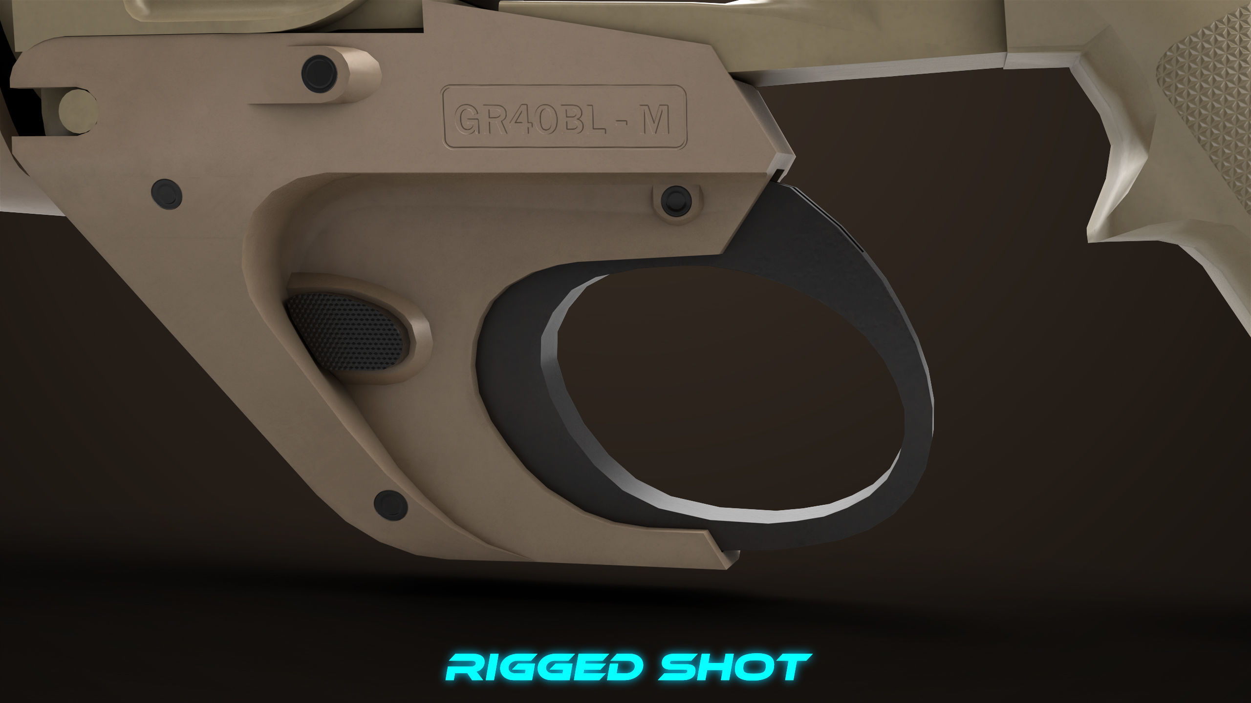 Grenade Launcher 05 Brown All PBR Unity UE Textures Low-poly 3D model_8