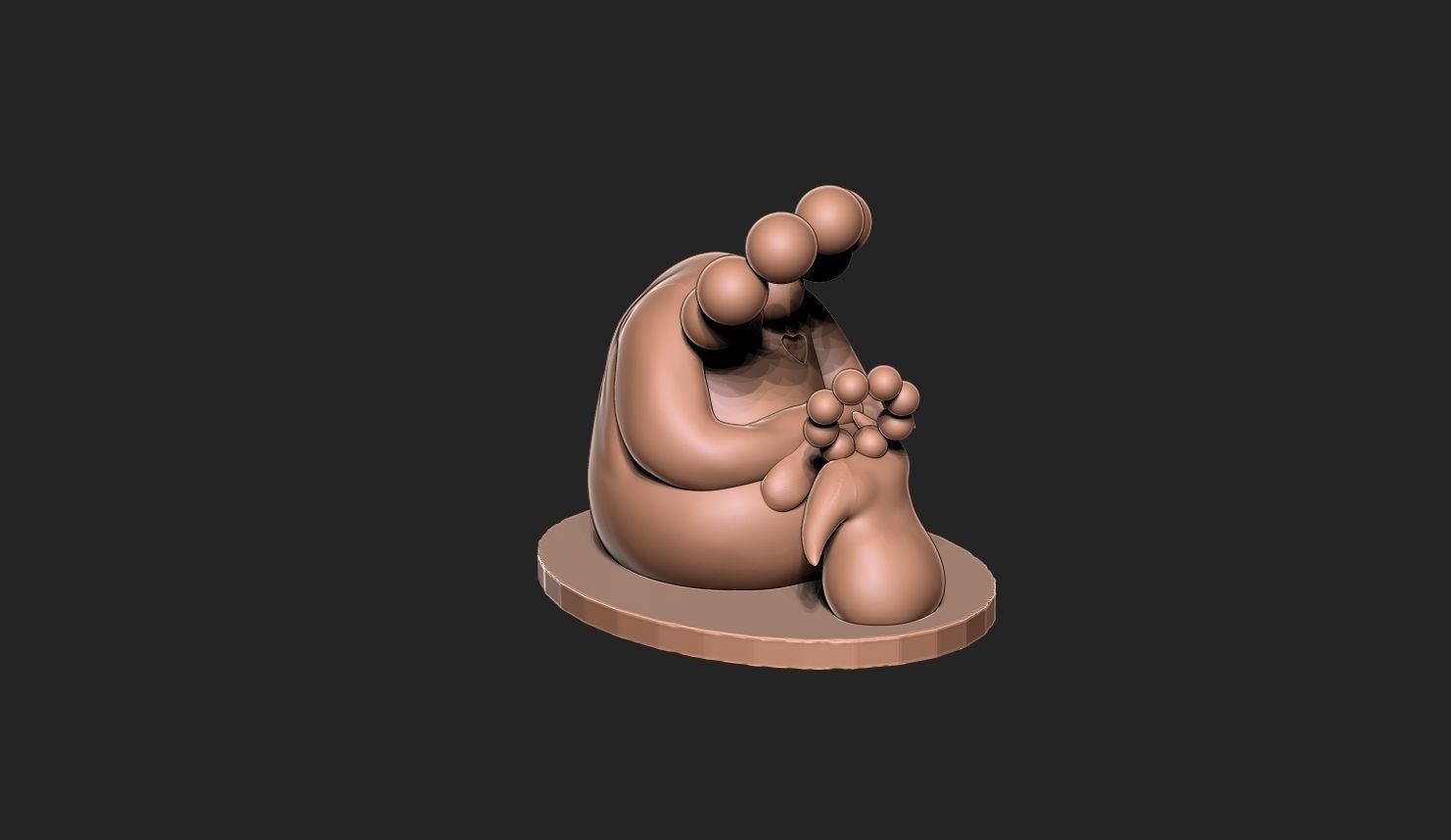 MOTHER AND CHILD 2 3D print model_4