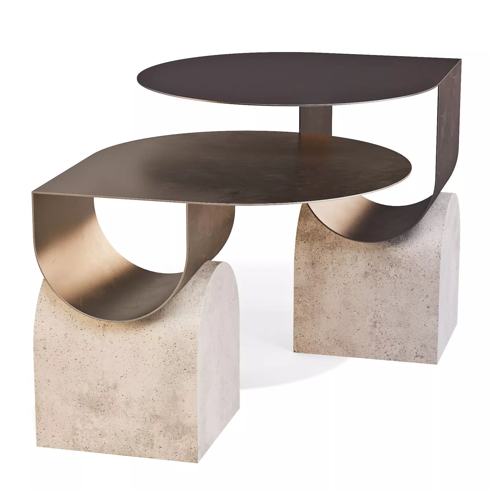 Bonaldo Vague - Coffee Tables 3D model_0