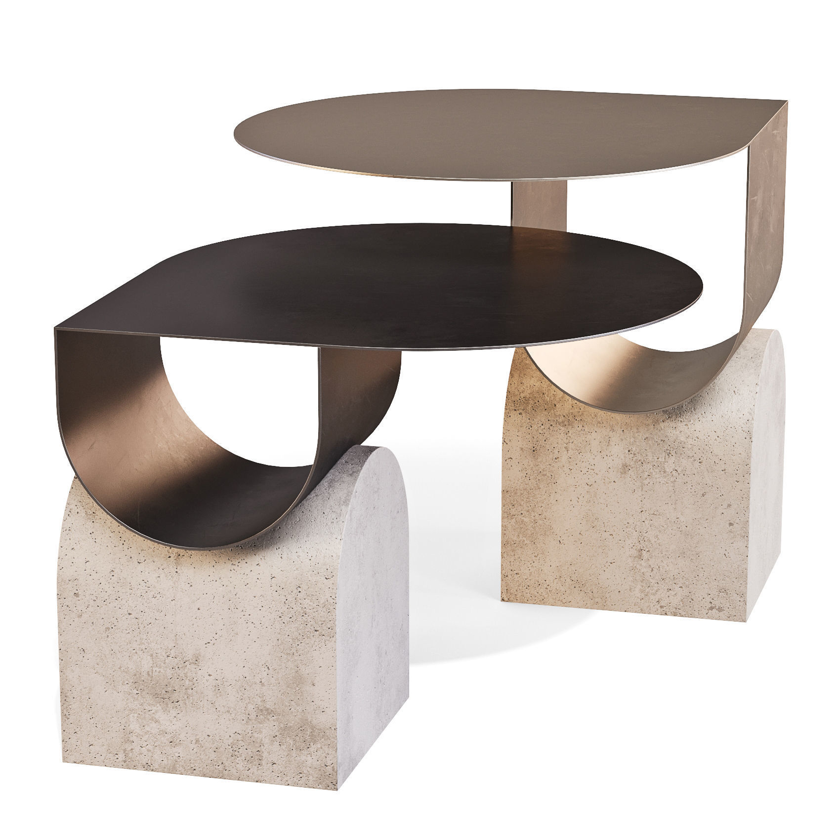 Bonaldo Vague - Coffee Tables 3D model_3