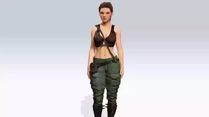 Sexy Character - Fully Rigged 3D model