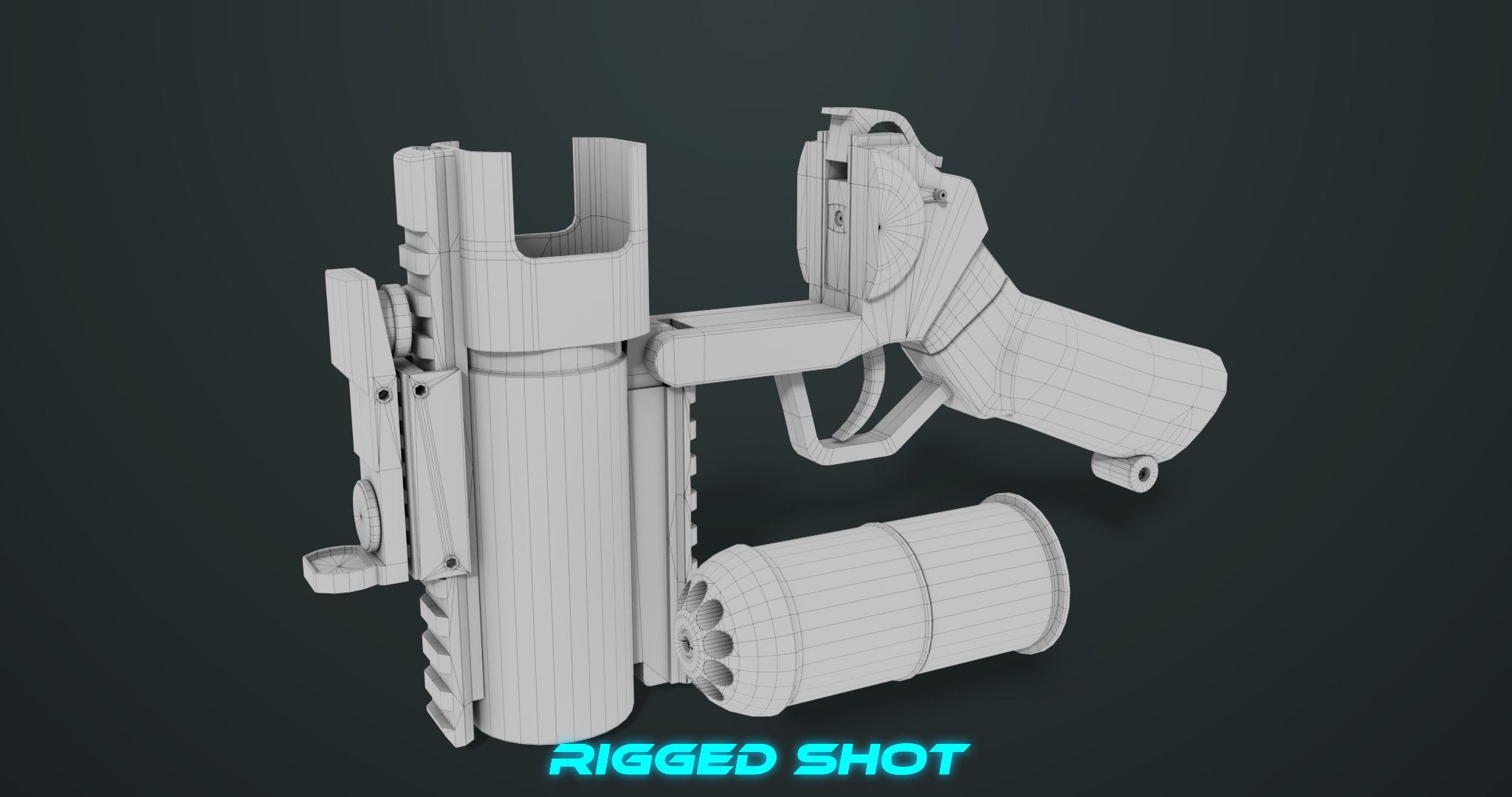 Grenade Launcher 07  All PBR Unity UE Textures Low-poly 3D model_38