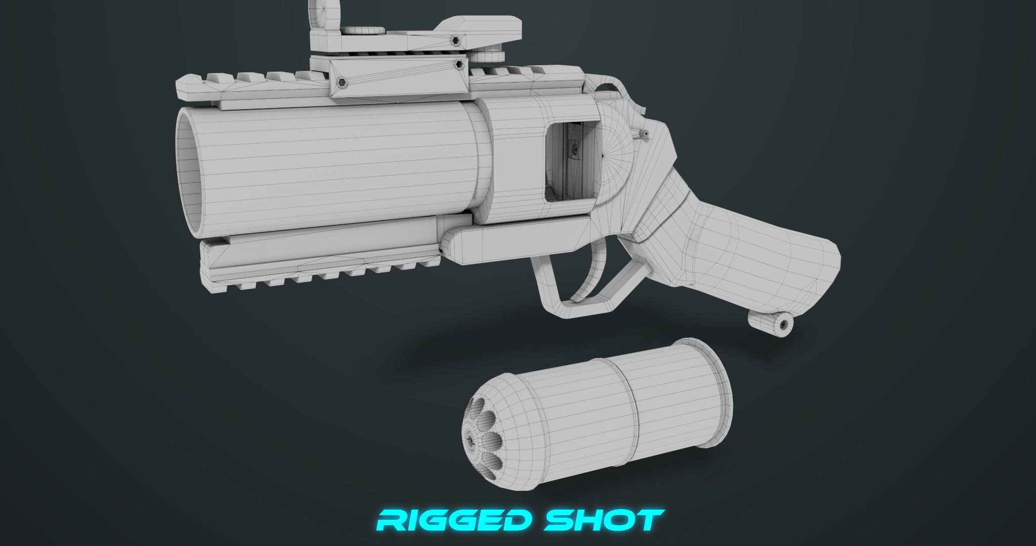 Grenade Launcher 07  All PBR Unity UE Textures Low-poly 3D model_37
