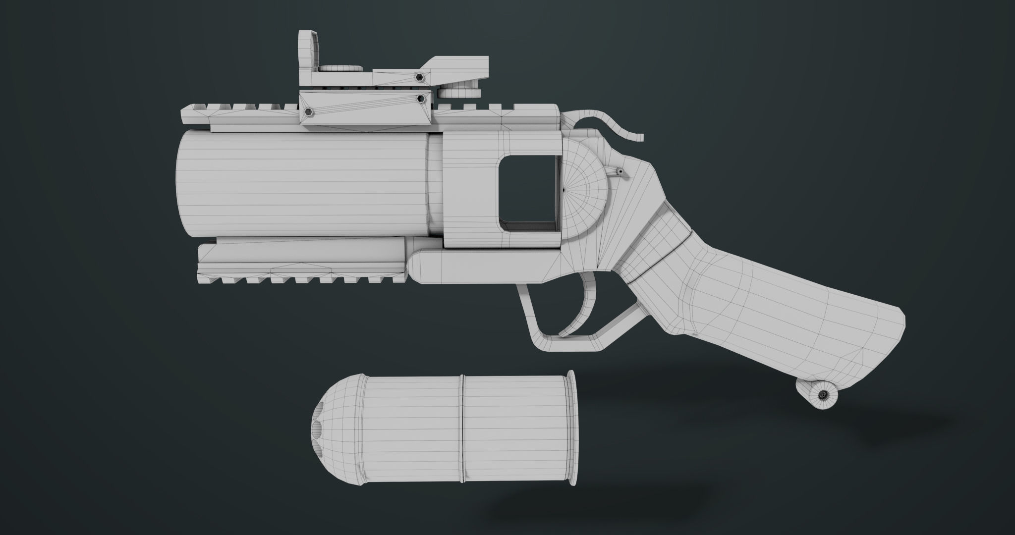 Grenade Launcher 07  All PBR Unity UE Textures Low-poly 3D model_22