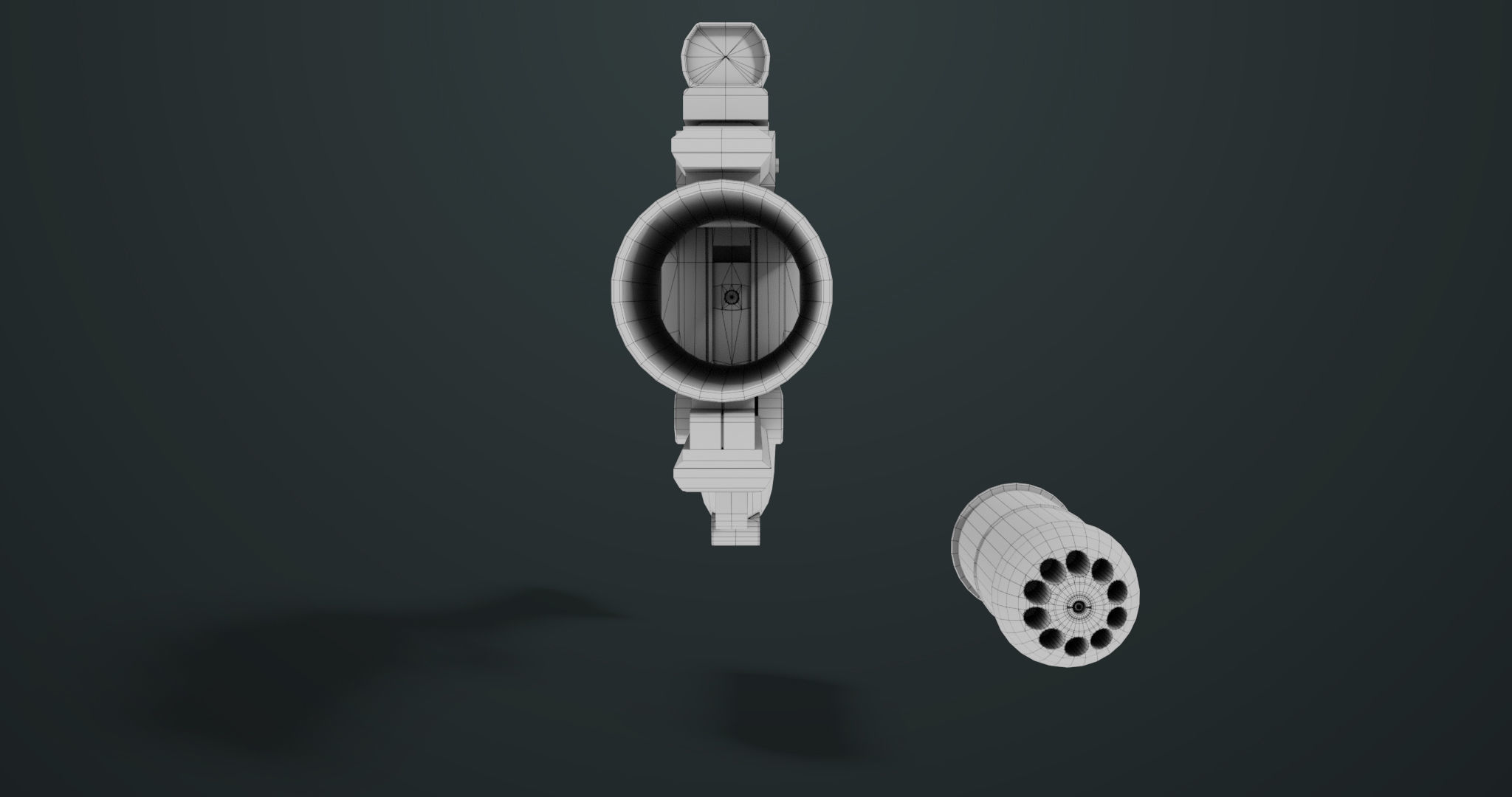 Grenade Launcher 07  All PBR Unity UE Textures Low-poly 3D model_24