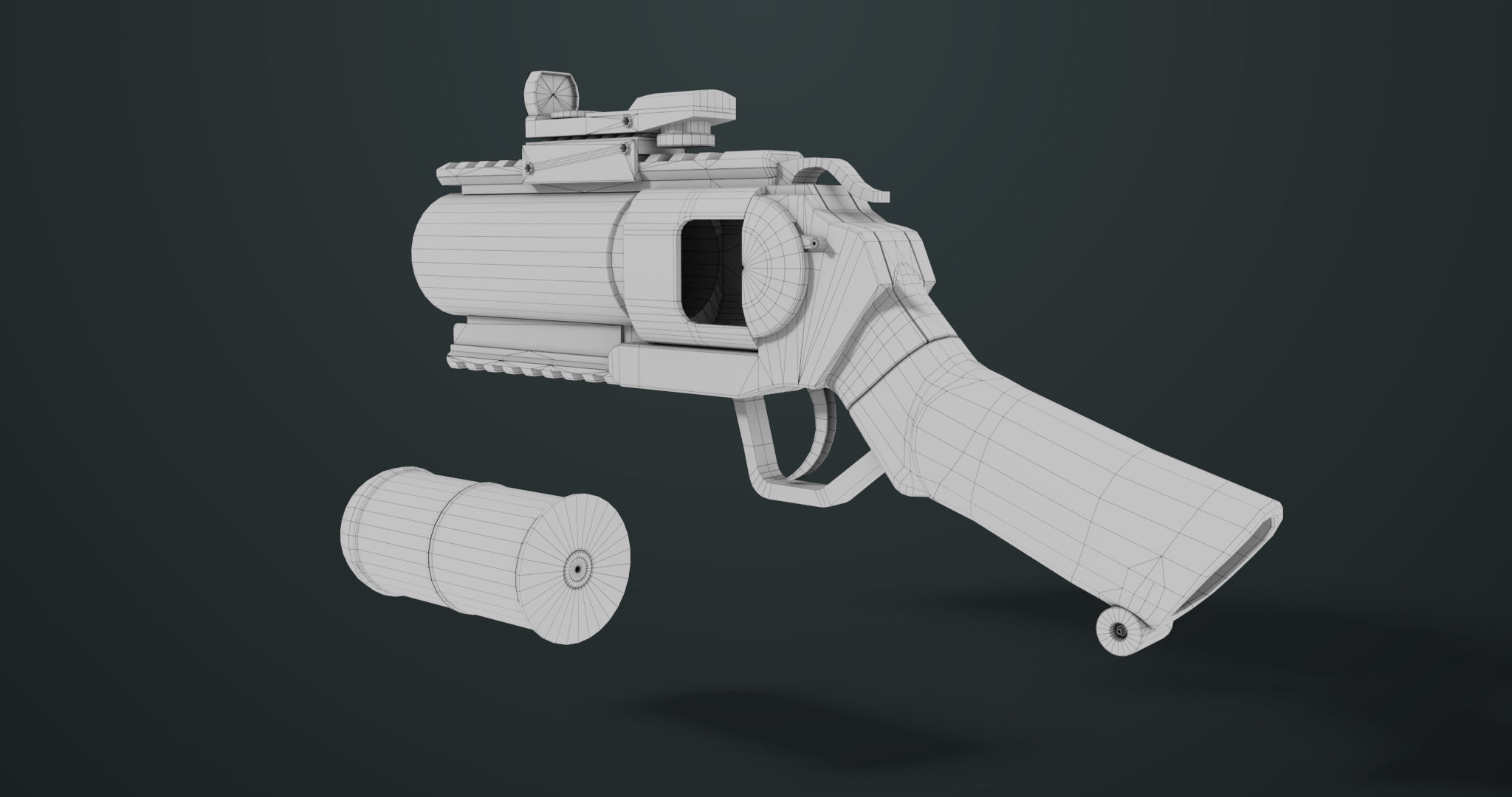 Grenade Launcher 07  All PBR Unity UE Textures Low-poly 3D model_29