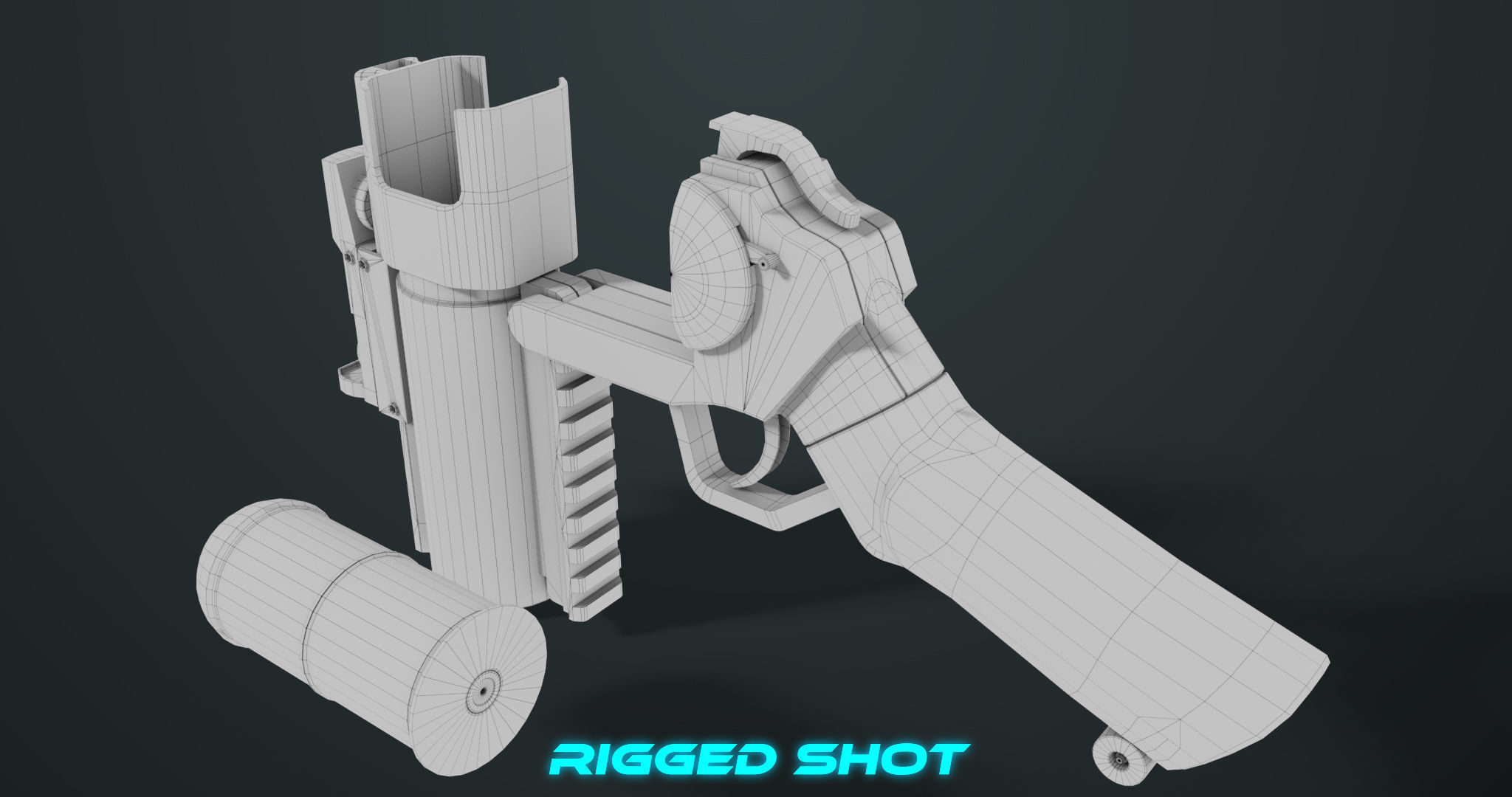 Grenade Launcher 07  All PBR Unity UE Textures Low-poly 3D model_39