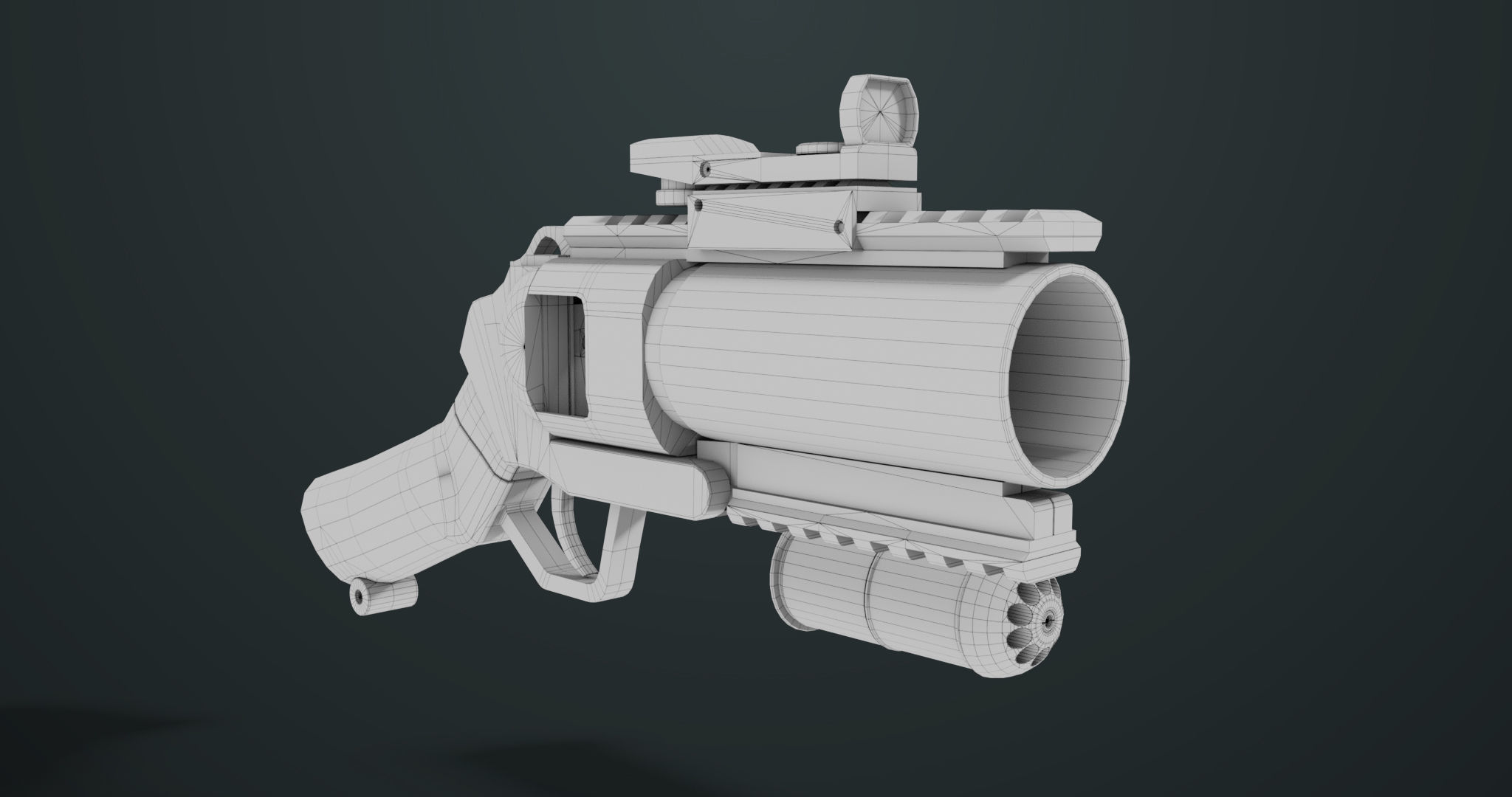 Grenade Launcher 07  All PBR Unity UE Textures Low-poly 3D model_25