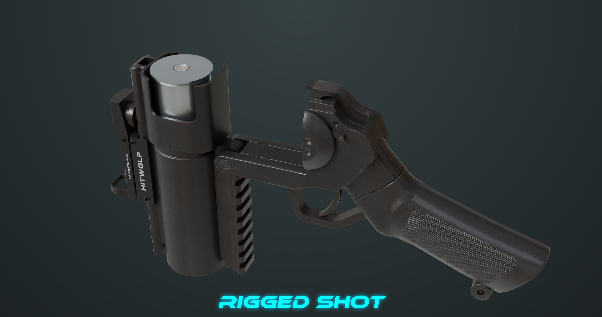 Grenade Launcher 07  All PBR Unity UE Textures Low-poly 3D model_18