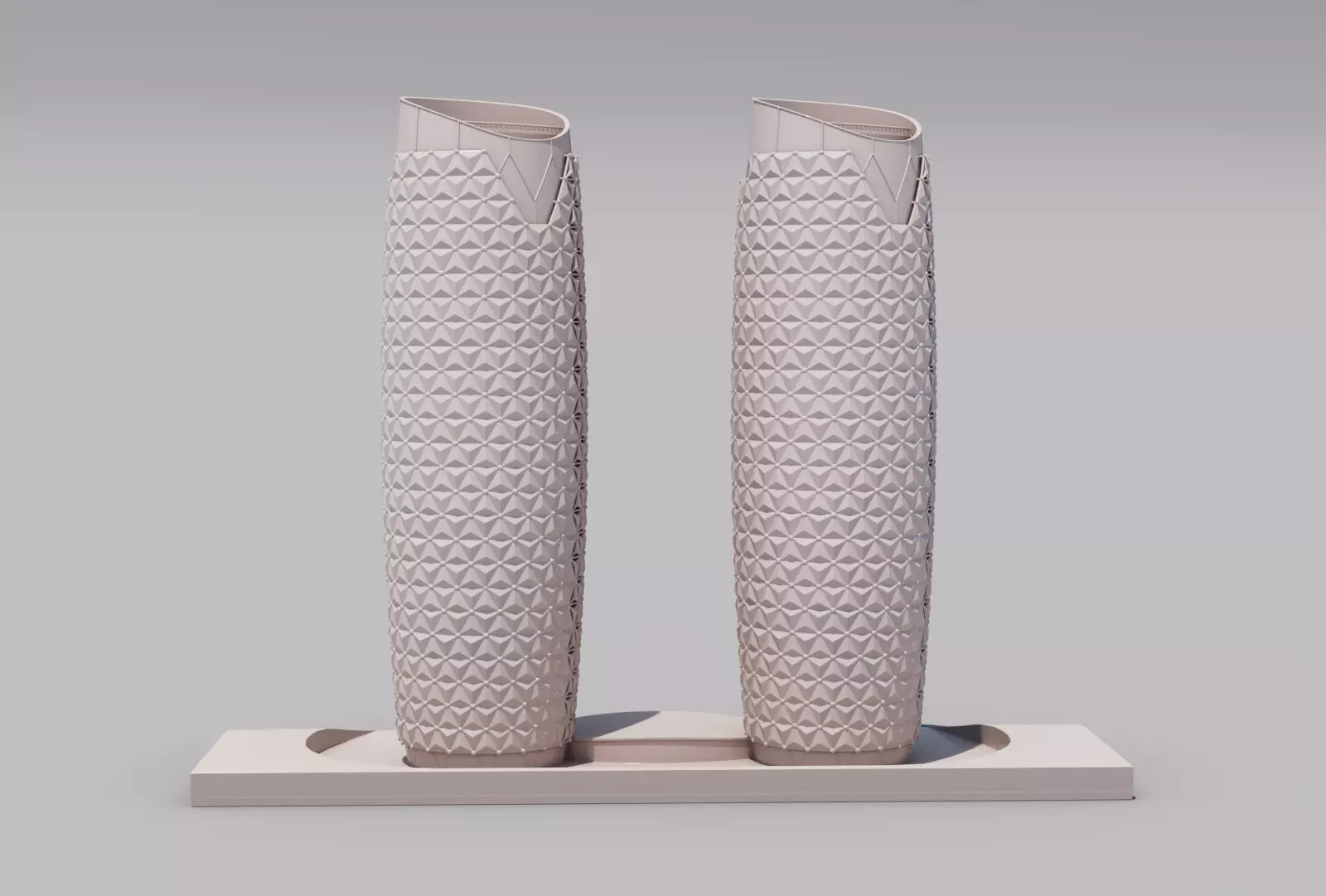 Al Bahar Towers ABU DHABI  3D print model_0