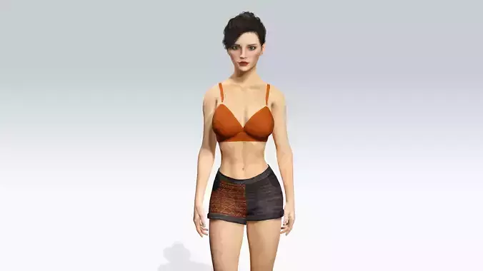 Sexy Character - Fully Rigged 3D