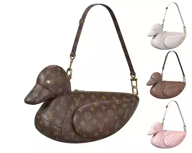 Louis Vuitton Monogram Duck Bag Low-poly 3D model