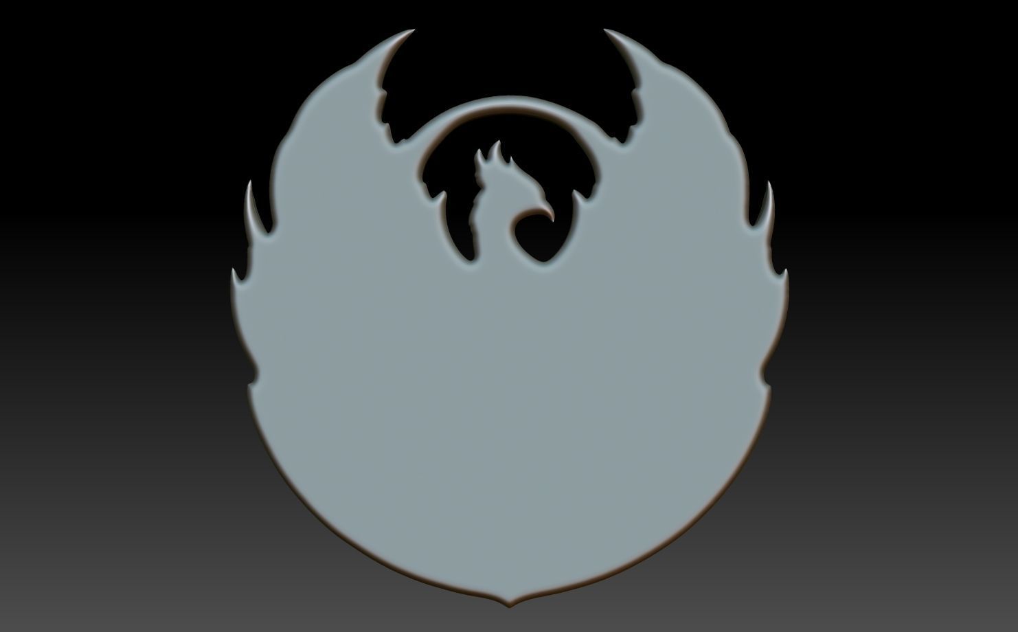 Phoenix basrelief 09 240607 3D print model_5