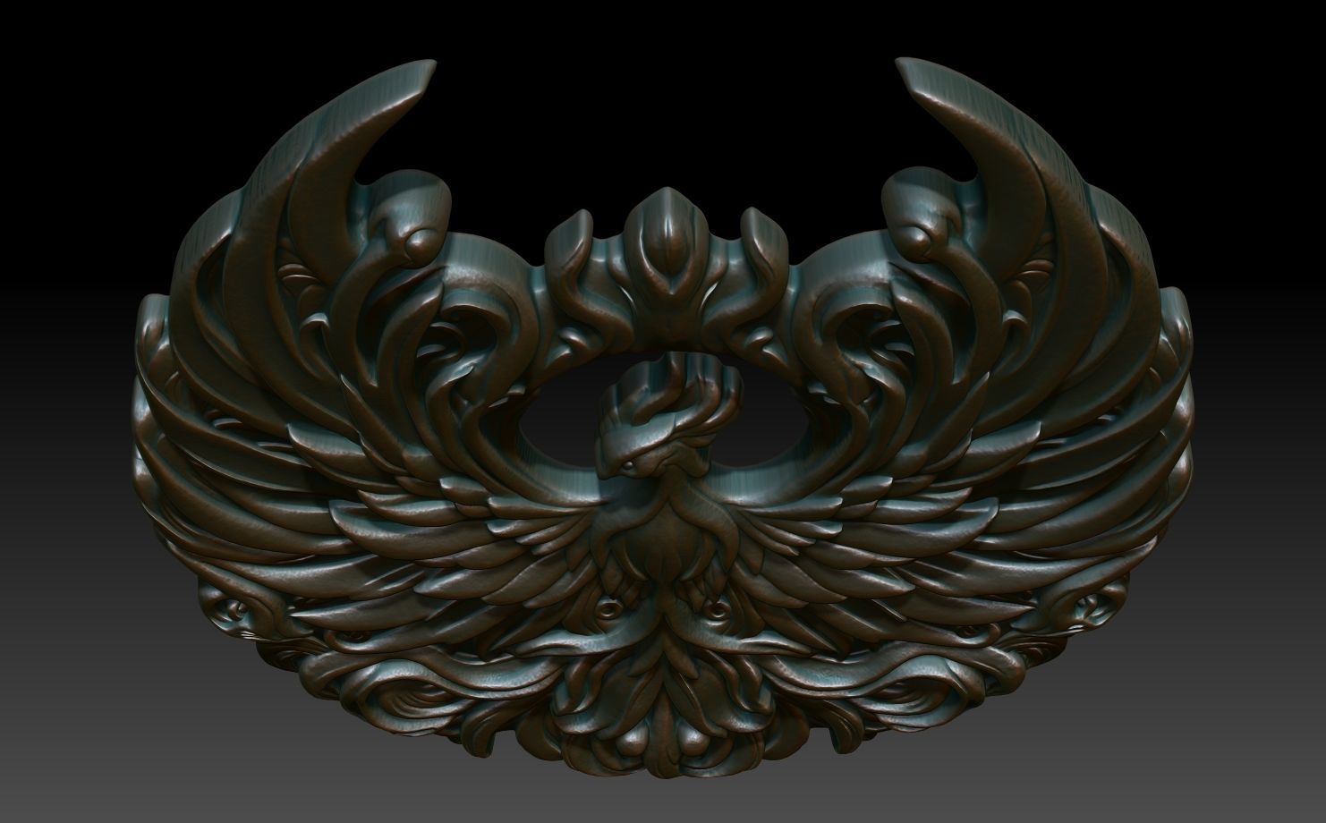 Phoenix basrelief 08 240607 3D print model_3