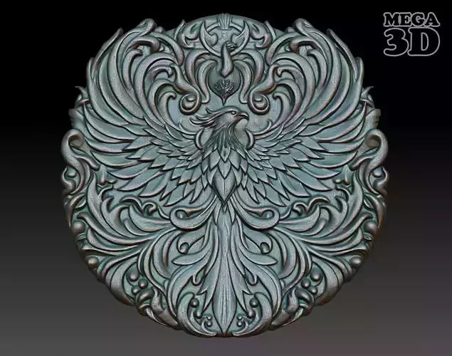 Phoenix basrelief 07 240607