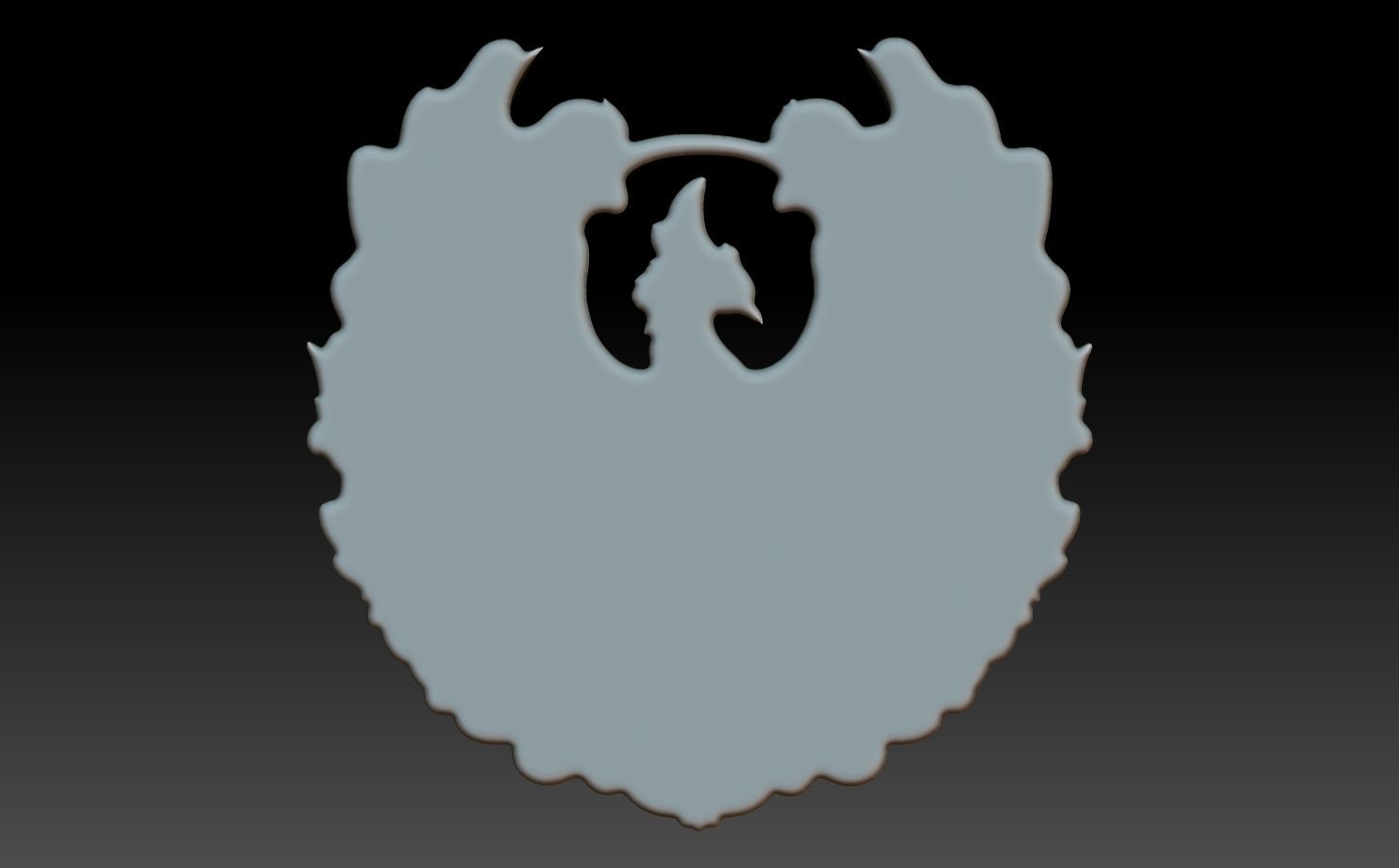 Phoenix basrelief 06 240607 3D print model_5