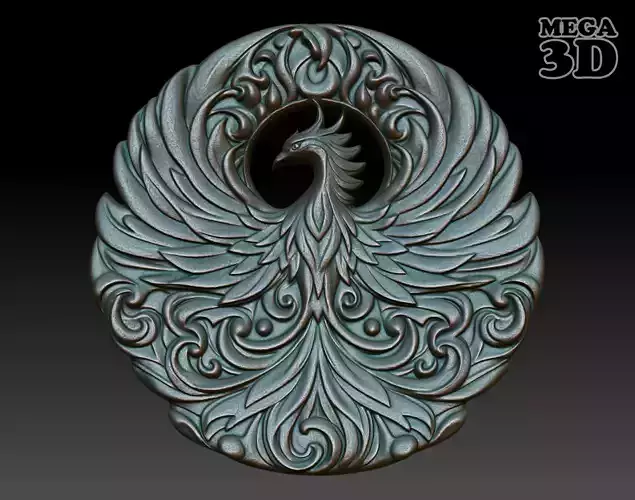 Phoenix basrelief 05 240607