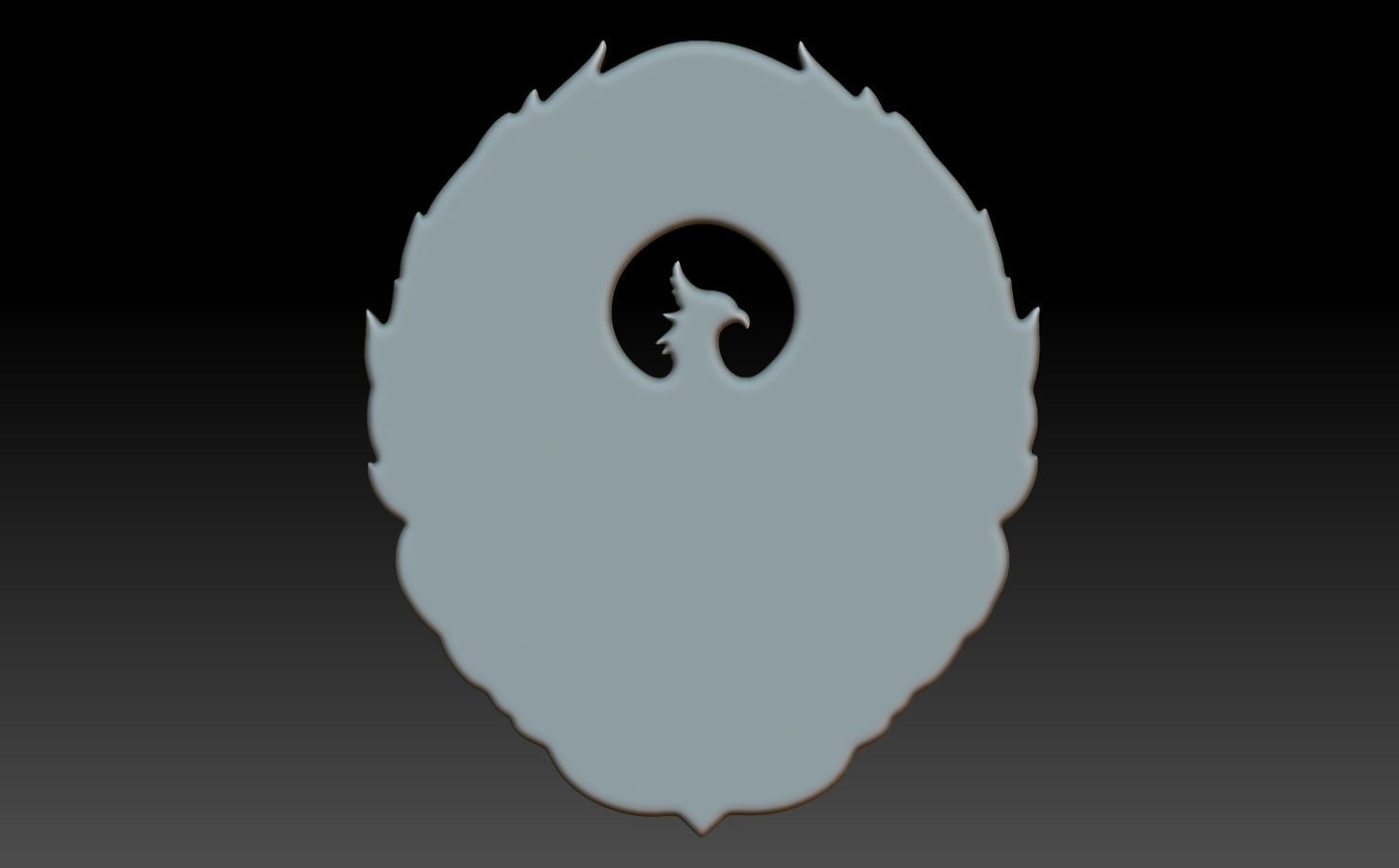 Phoenix basrelief 04 240607 3D print model_4