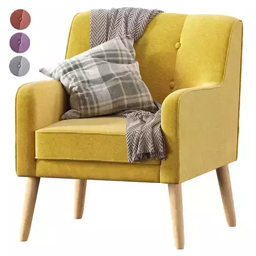 Christopher Knight Home Felicity Mid-Century Armchair 3D model