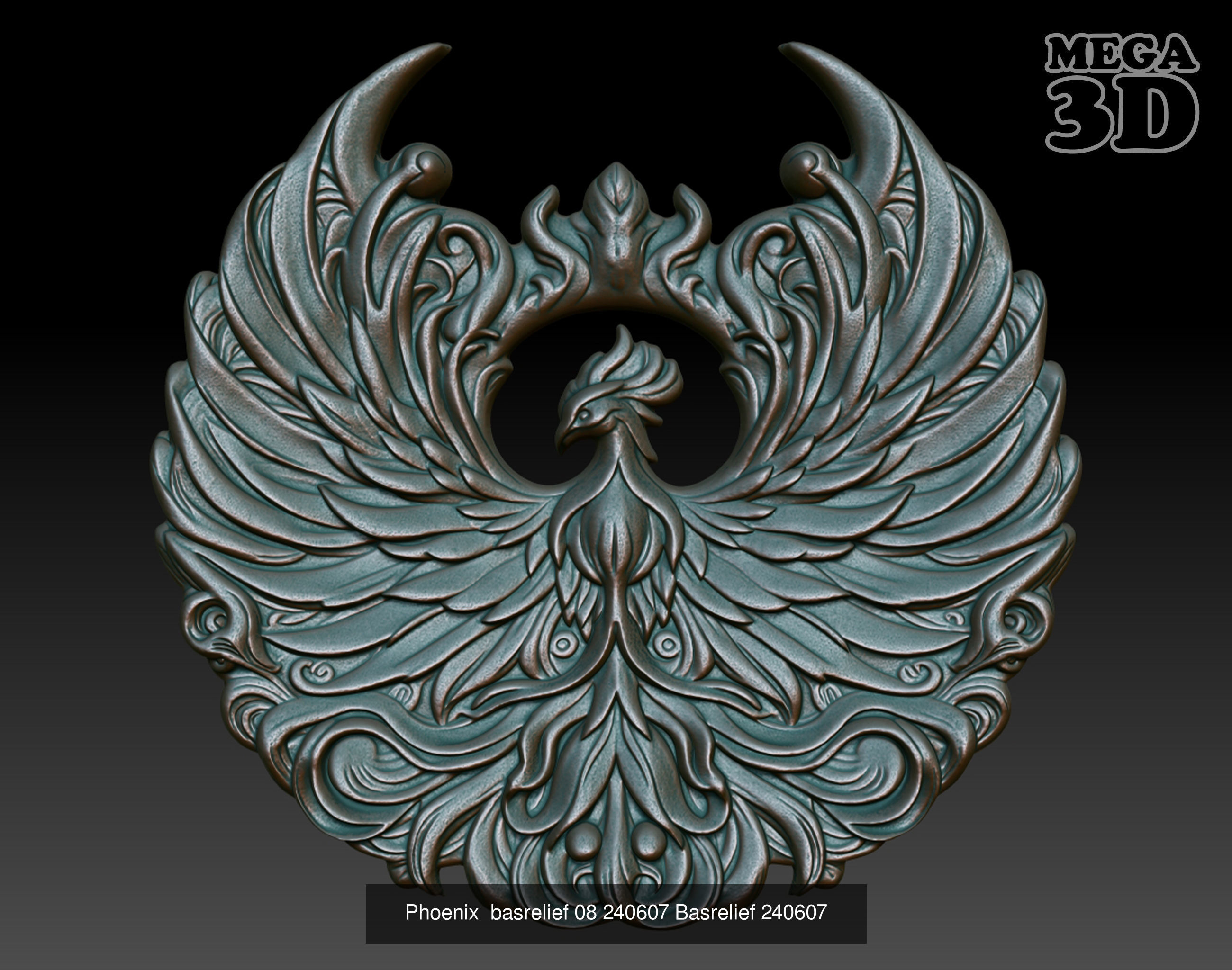 Phoenix basrelief Pack 240607 3D Model Collection_2