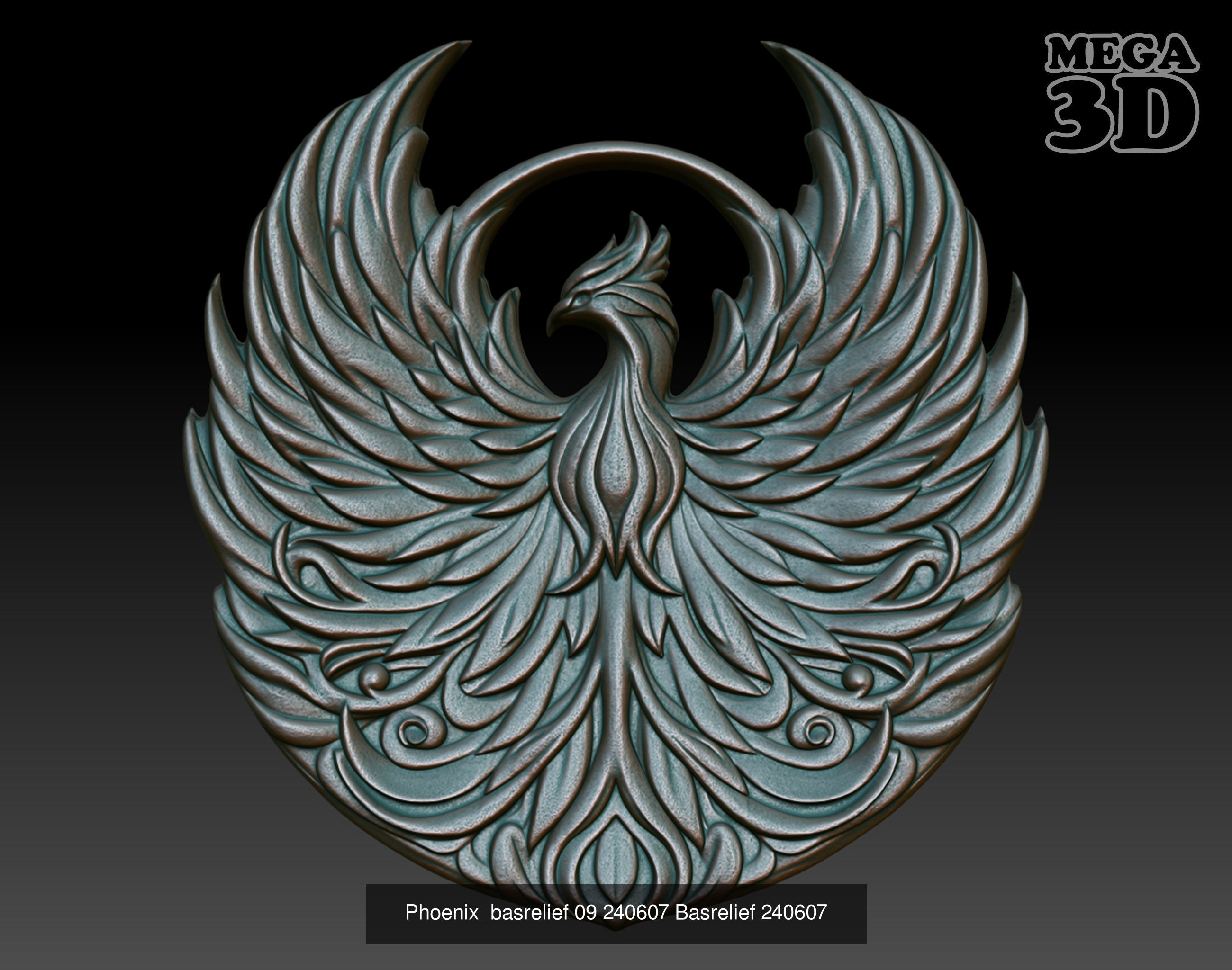 Phoenix basrelief Pack 240607 3D Model Collection_1