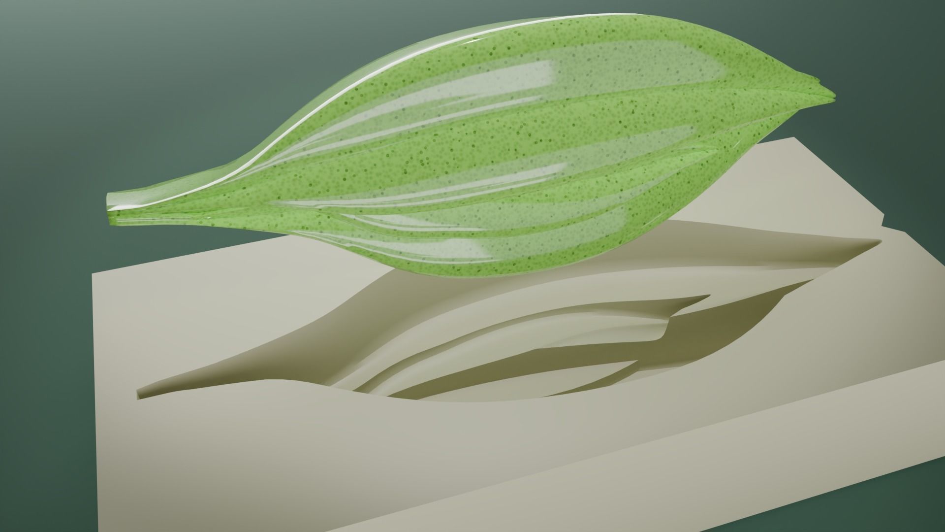 Butterpress in wildgarlic shape Free 3D print model_2