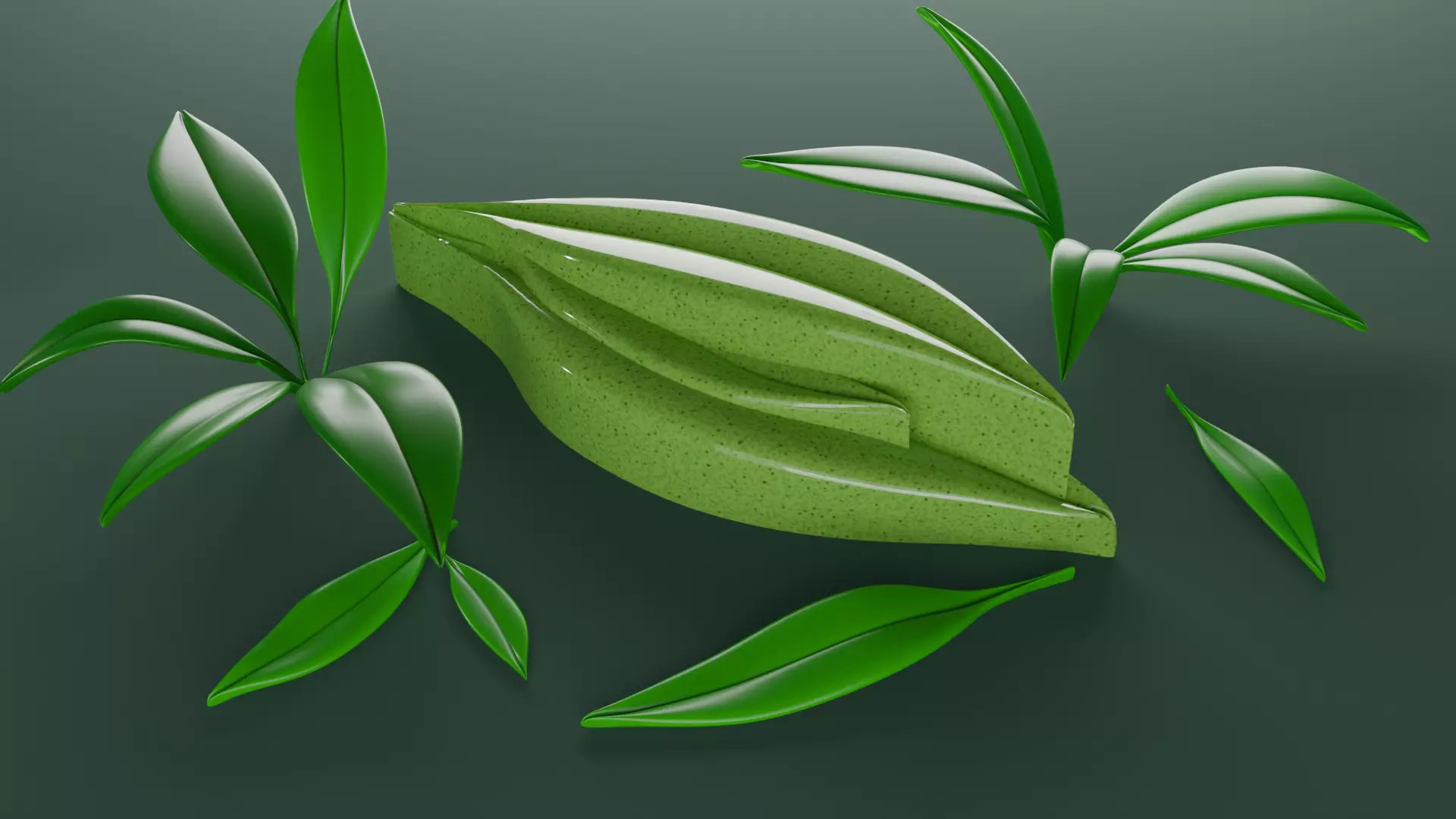 Butterpress in wildgarlic shape Free 3D print model_0