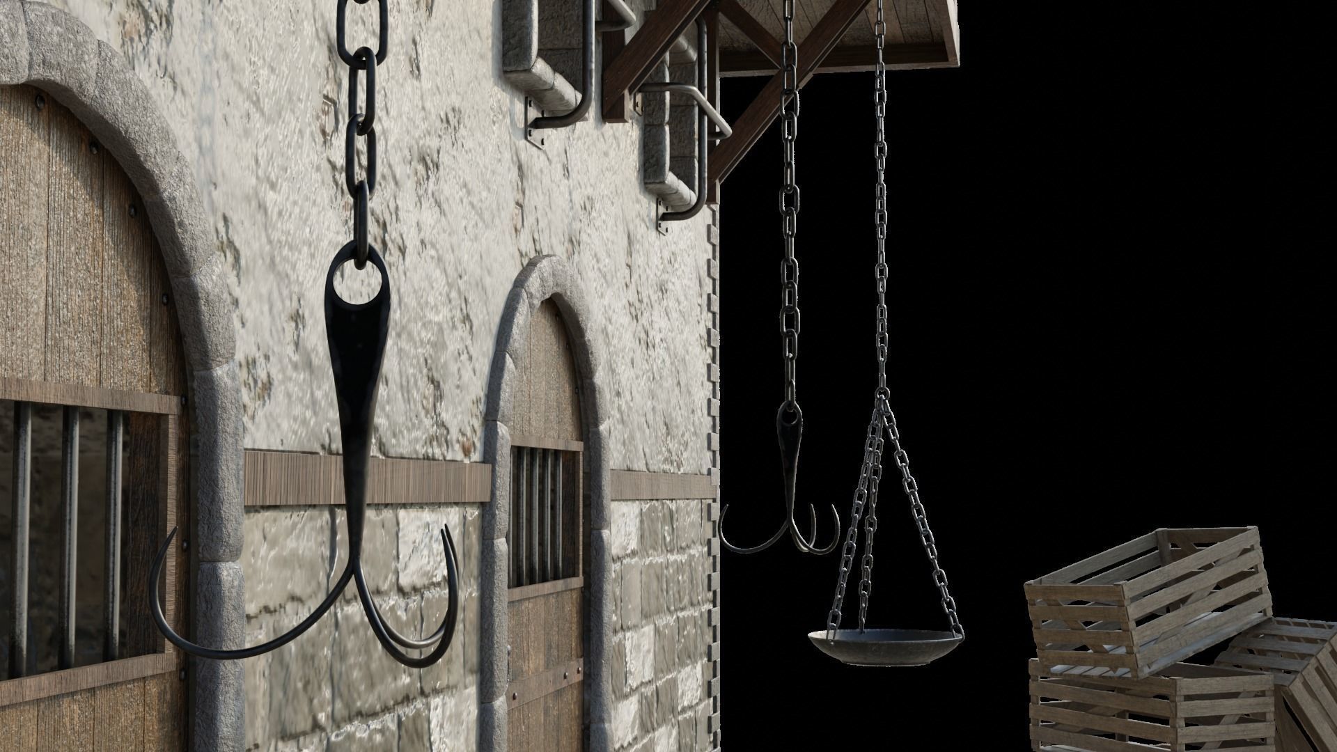 Medieval house  3D model_5