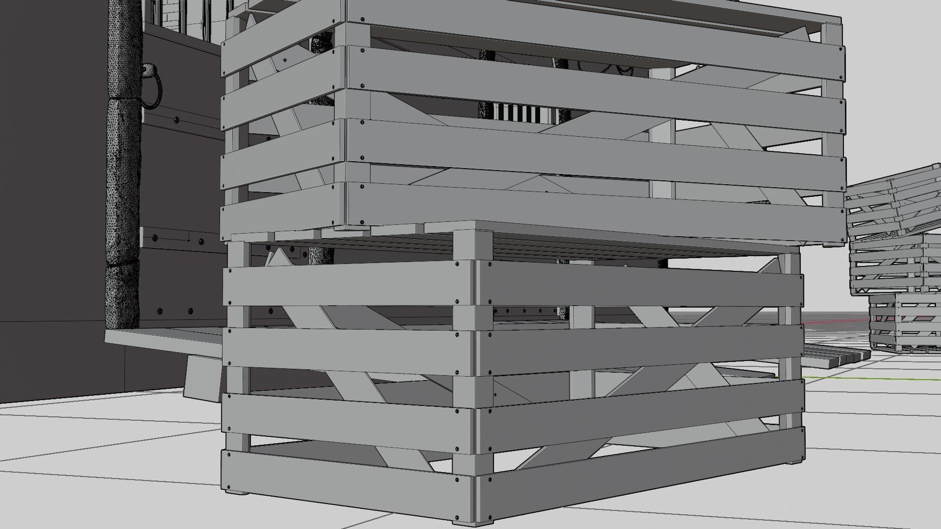 Medieval house  3D model_13