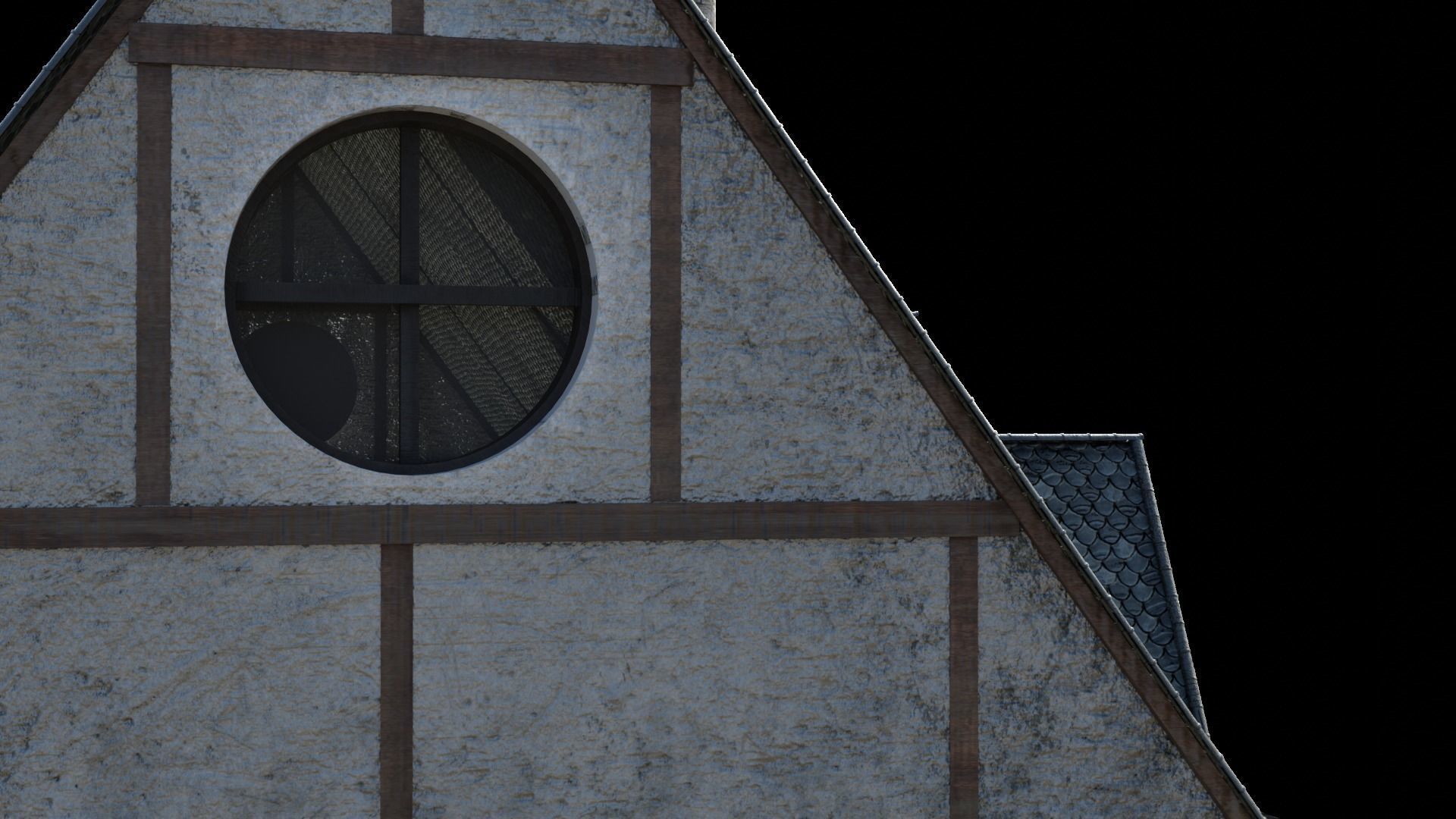 Medieval house  3D model_8