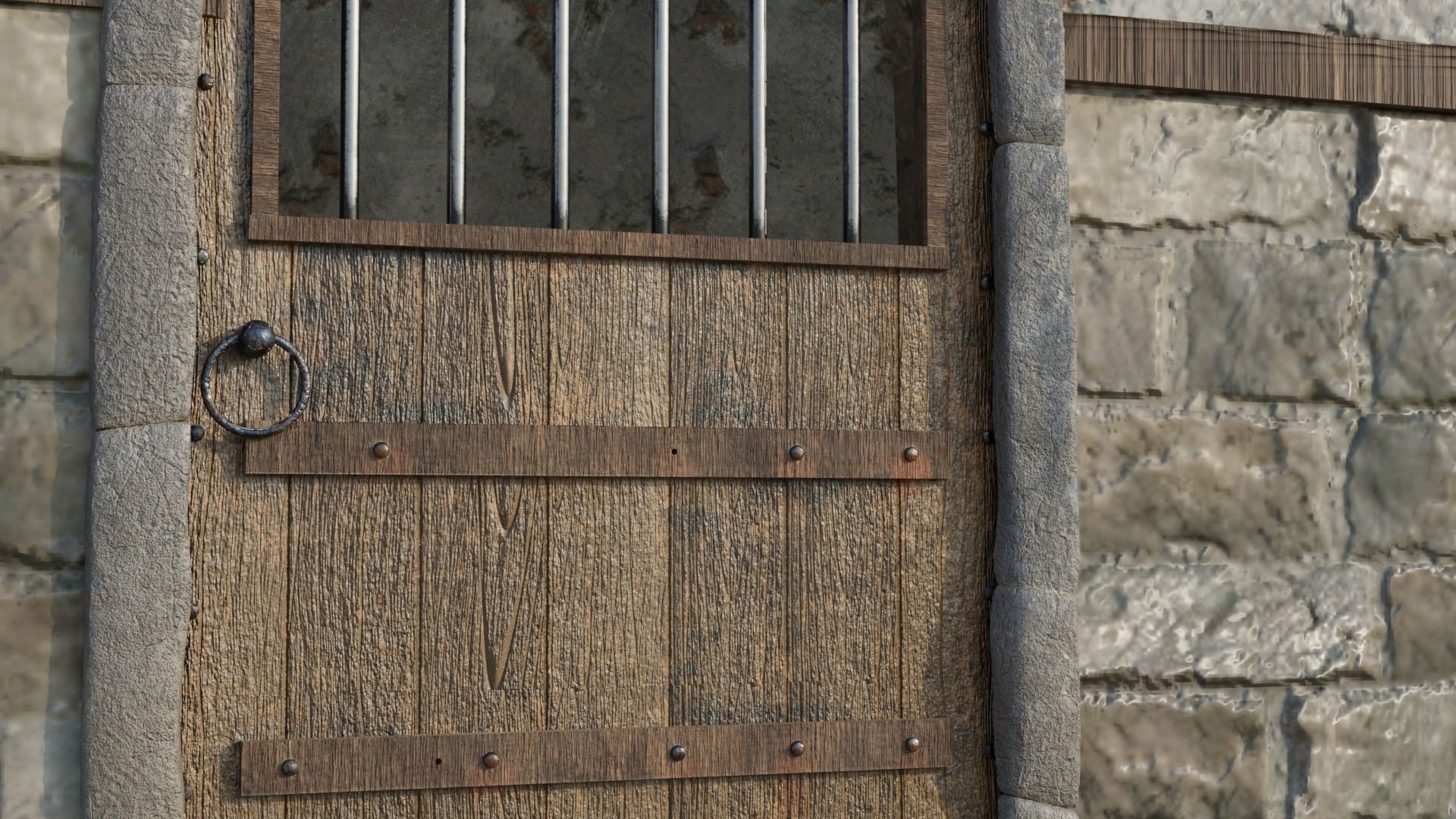 Medieval house  3D model_3