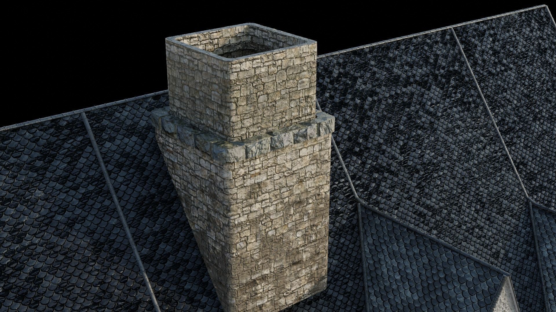 Medieval house  3D model_9