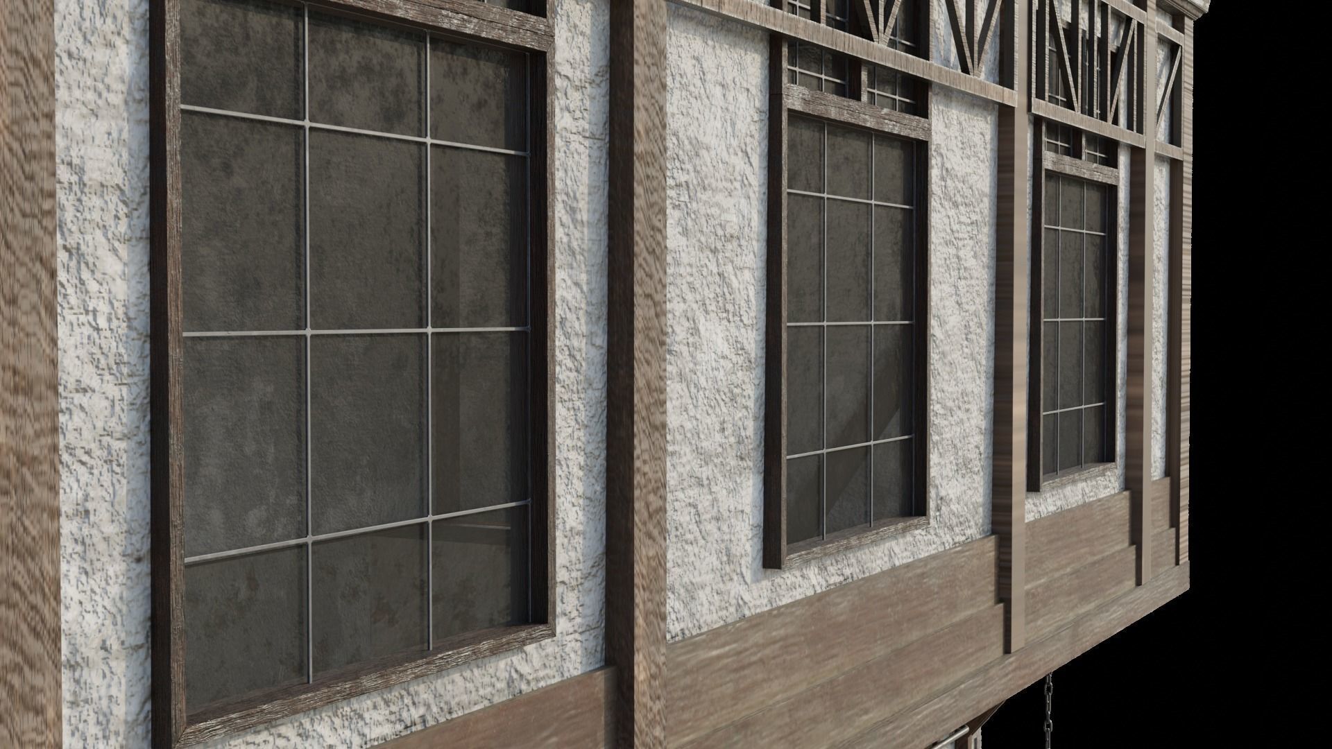 Medieval house  3D model_6