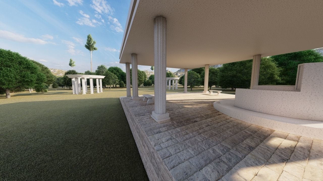 Historical temple-place of worship 3D model_16