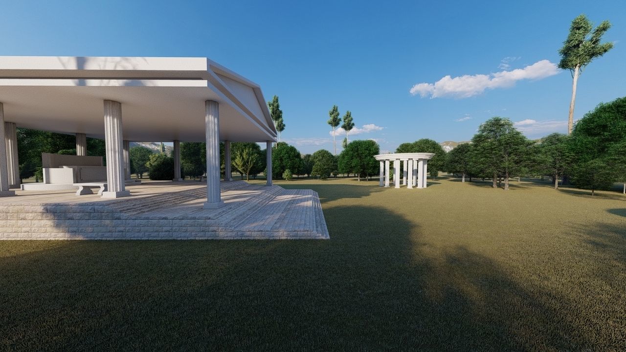 Historical temple-place of worship 3D model_13