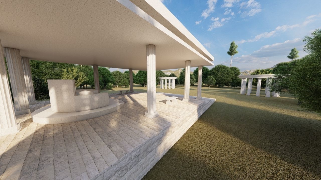 Historical temple-place of worship 3D model_7