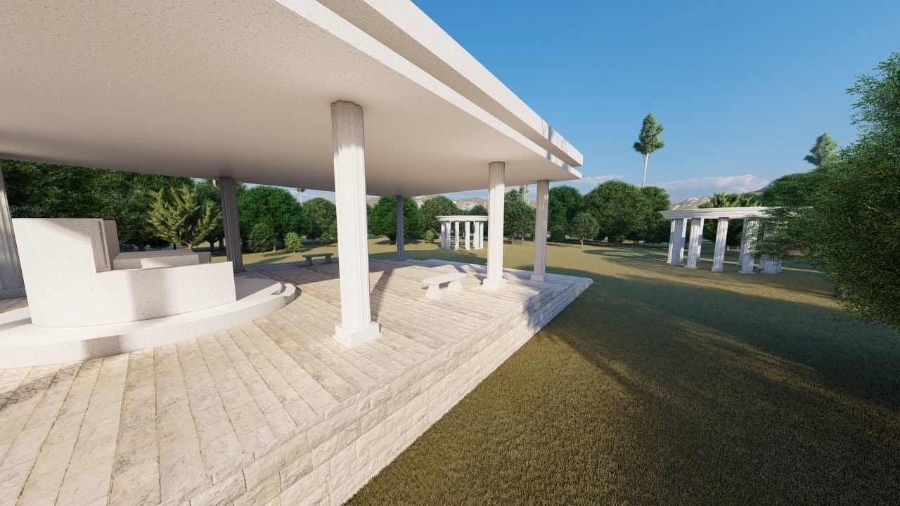 Historical temple-place of worship 3D model_8
