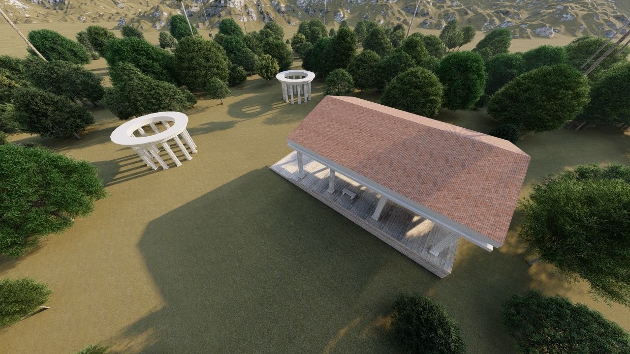 Historical temple-place of worship 3D model_9