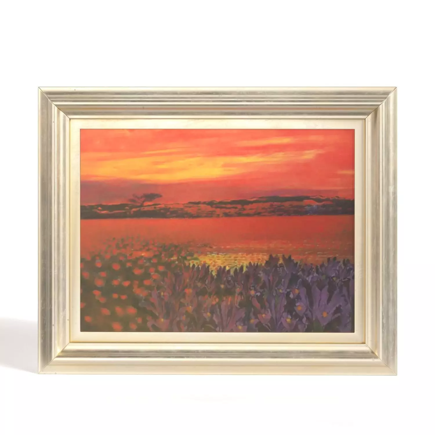 Andrea Razzaauti Painting of Irish Poppy Field Wall Art PBR 3D model_0