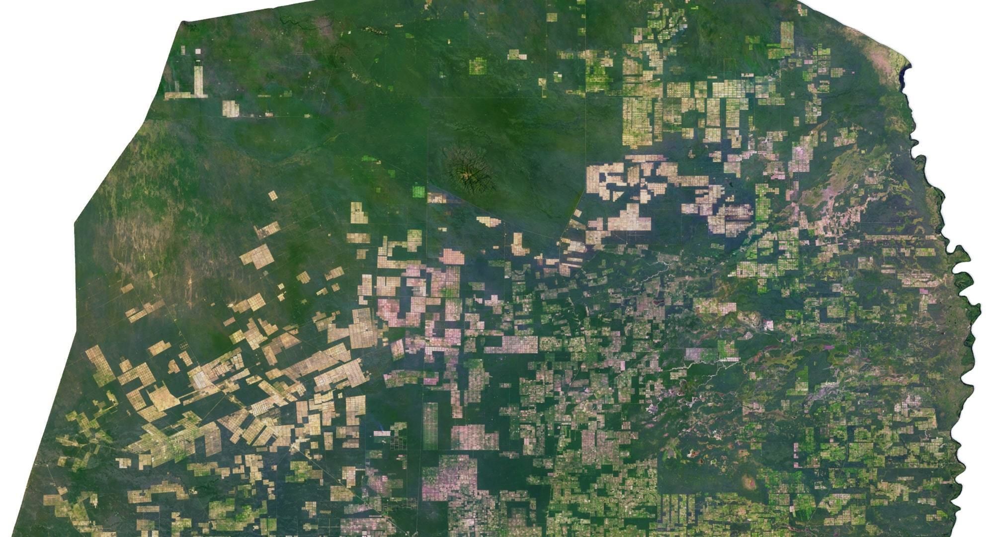 Paraguay Terrain 3D Map 3D model_2