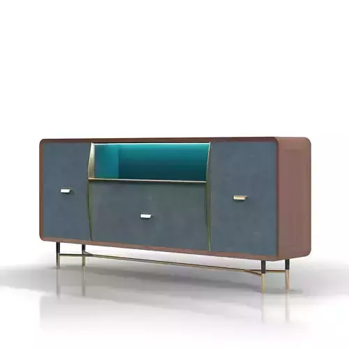 Custom Suite Desk Area Credenza PBR